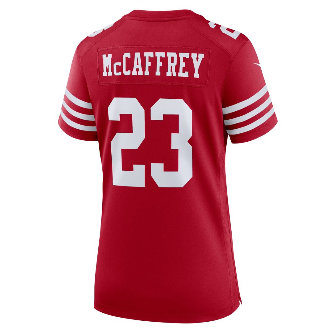 Christian McCaffrey San Francisco 49ers Women's Player Jersey - Scarlet