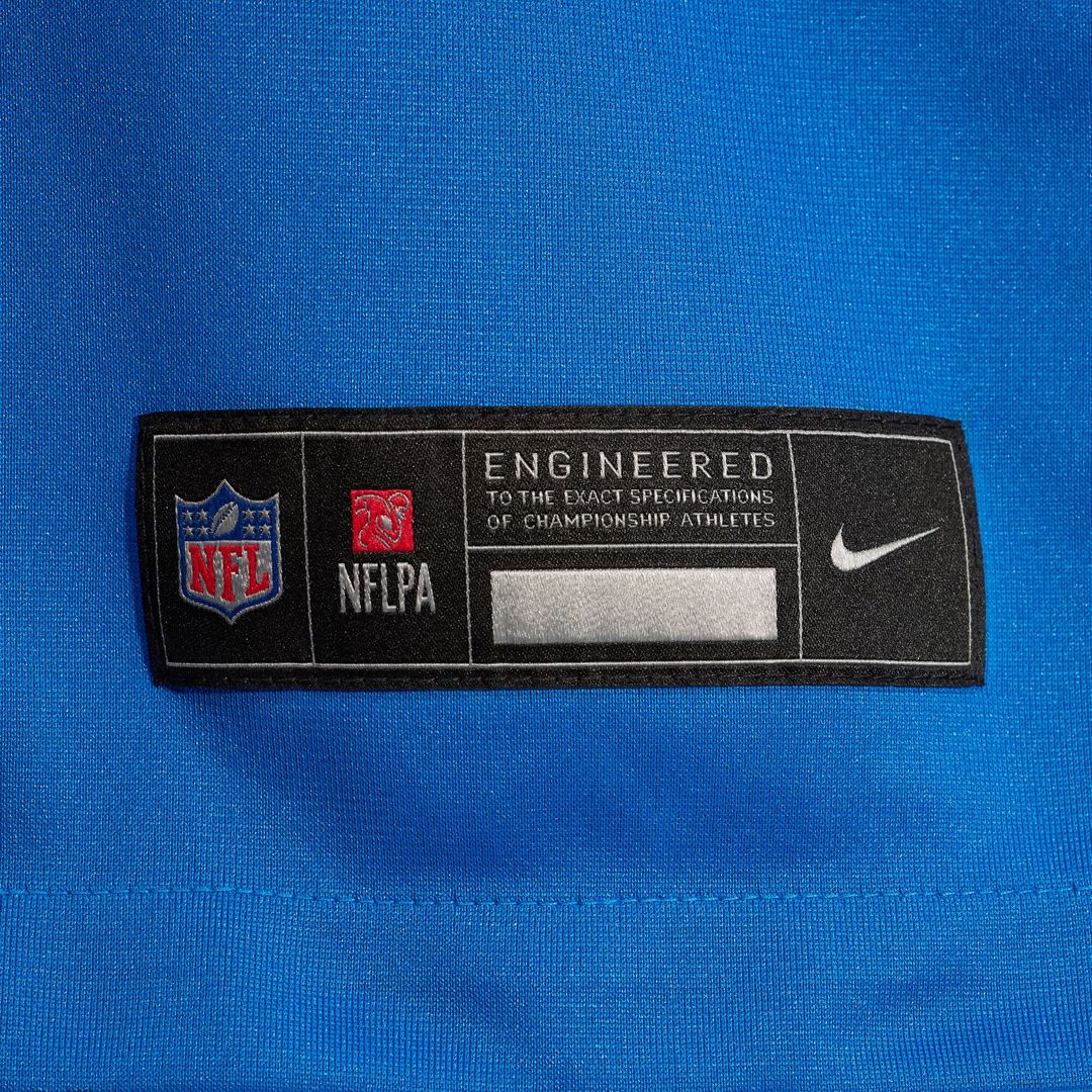 Tyleik Williams Detroit Lions Team Game Jersey - Blue