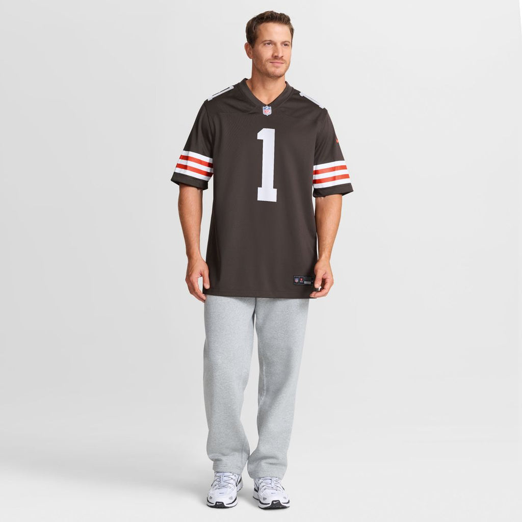KC Concepcion Cleveland Browns 2026 Draft First Round Pick No. 24 Team Game Jersey - Brown