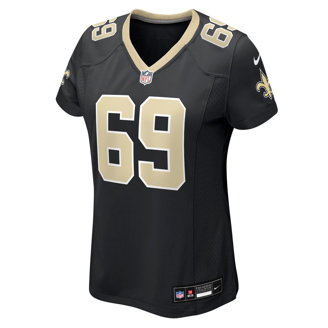 Barry Wesley New Orleans Saints Women's Team Game Jersey - Black