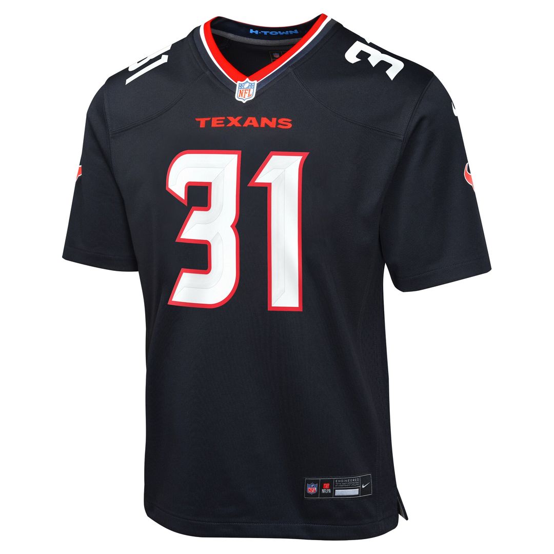 Dameon Pierce Houston Texans Youth Game Jersey - Navy