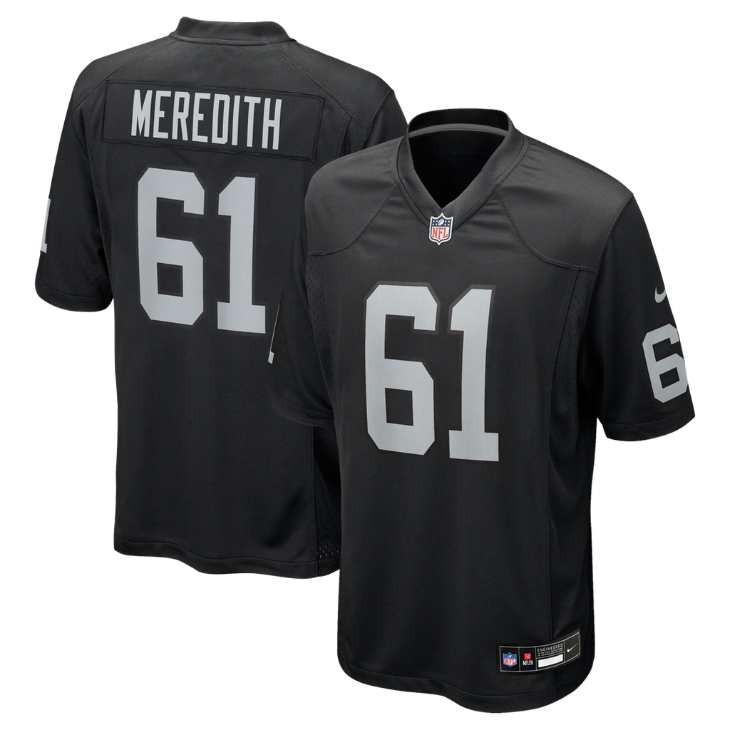 Meredith Las Vegas Raiders Game Player Jersey - Black