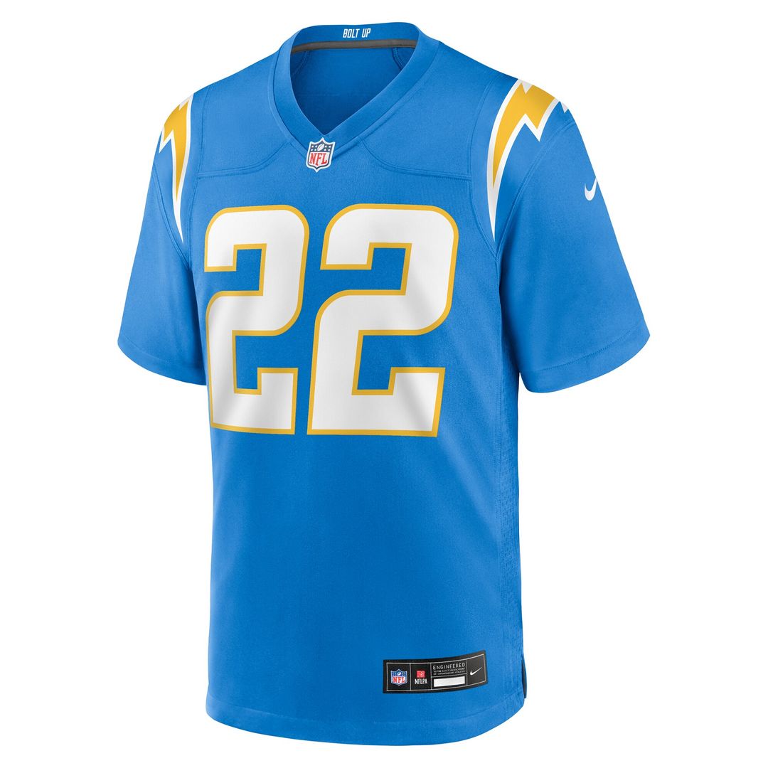 Najee Harris Los Angeles Chargers Game Player Jersey - Powder Blue
