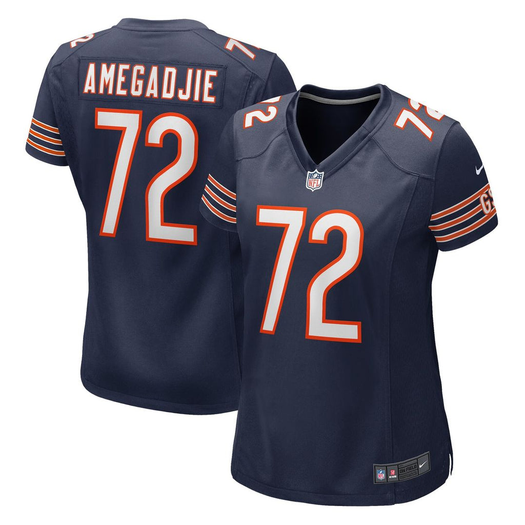 Kiran Amegadjie Chicago Bears Women's Game Jersey - Navy