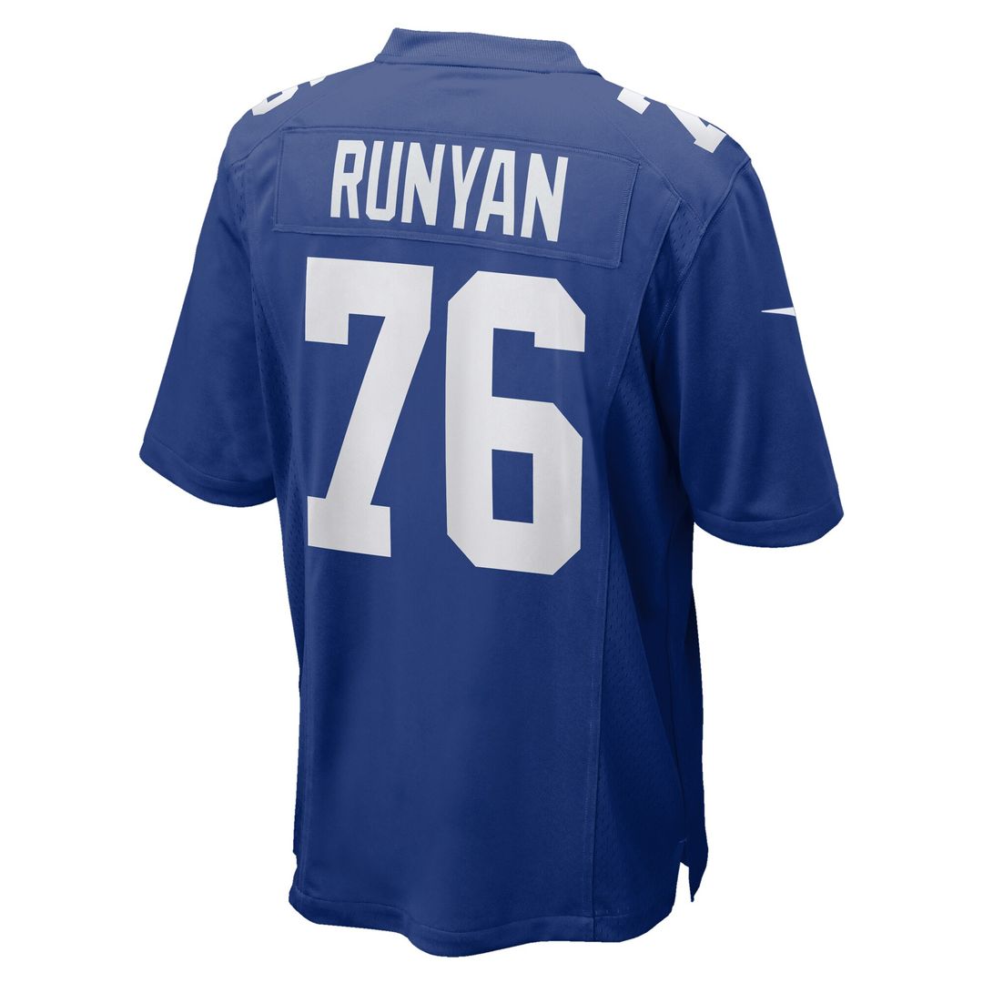Jon Runyan New York Giants Team Game Jersey - Royal