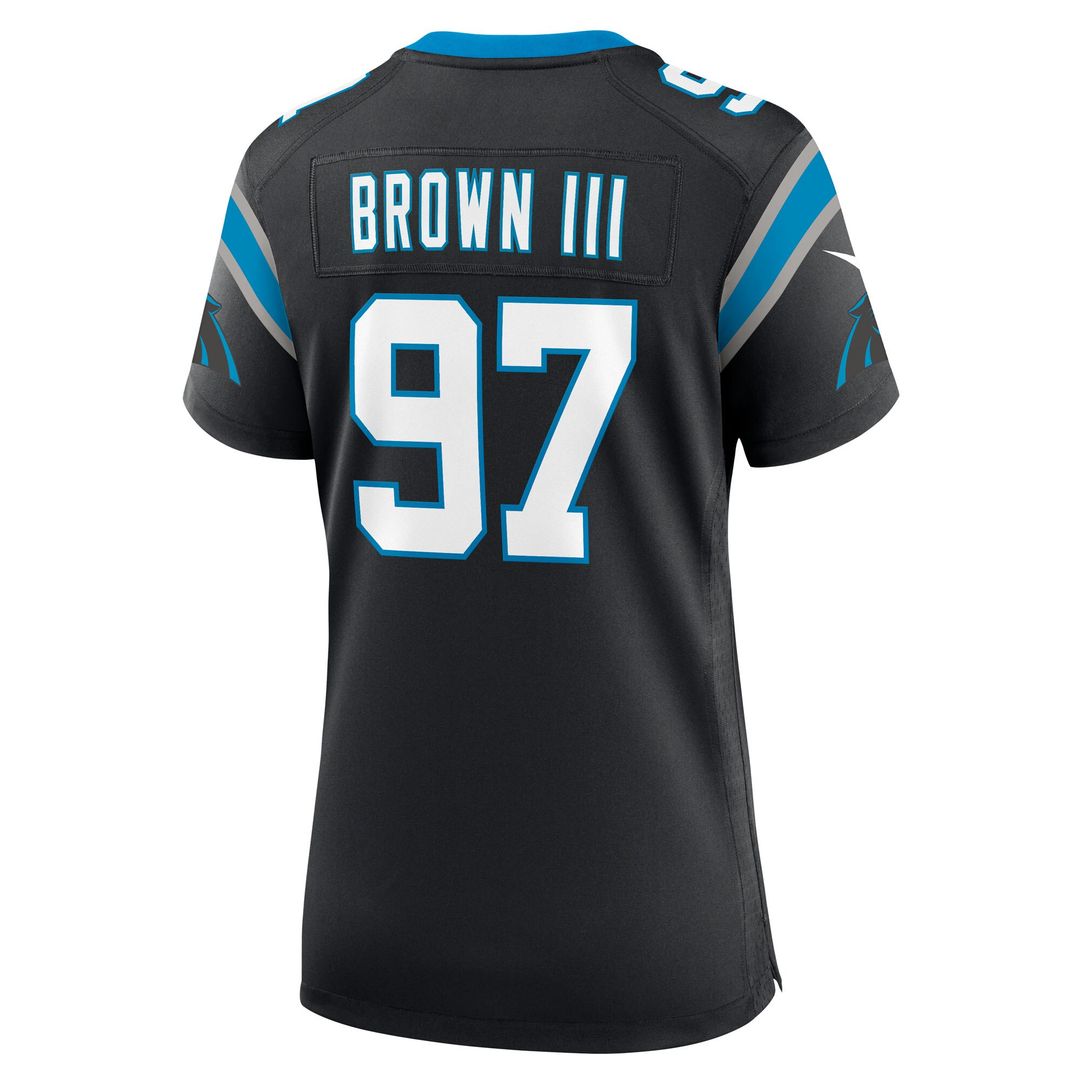 Bobby Brown III Carolina Panthers Women's Team Game Jersey - Black