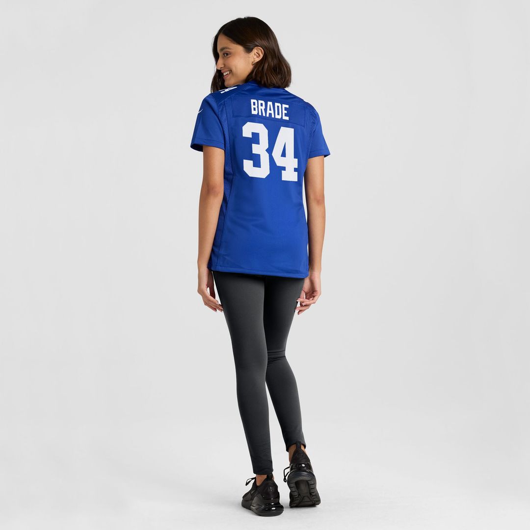 Beau Brade New York Giants Women's Team Game Jersey - Royal
