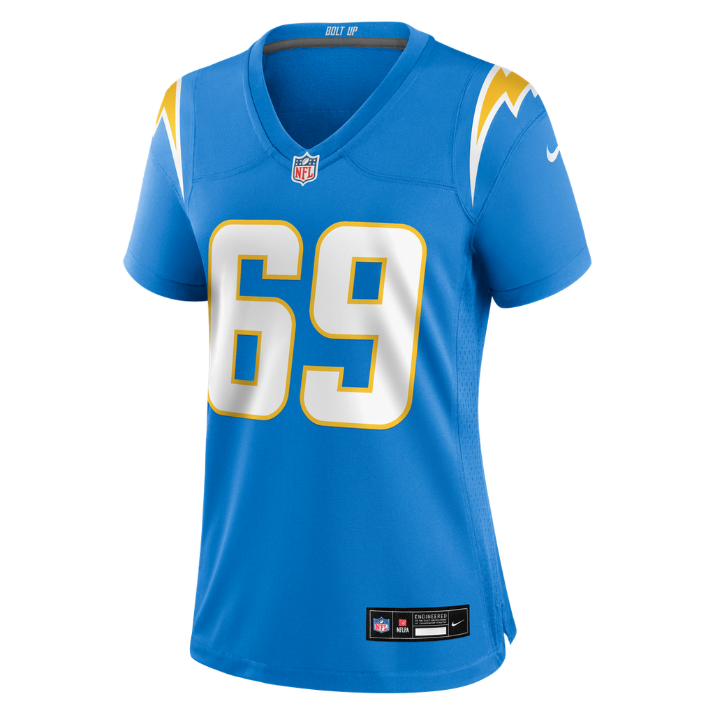 Cole Strange Los Angeles Chargers Women's Team Game Jersey - Powder Blue