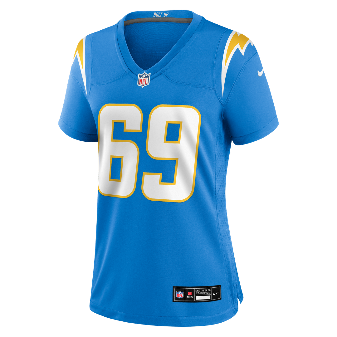 Cole Strange Los Angeles Chargers Women's Team Game Jersey - Powder Blue