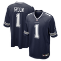 Number 1 Groom Dallas Cowboys Game Jersey - Navy