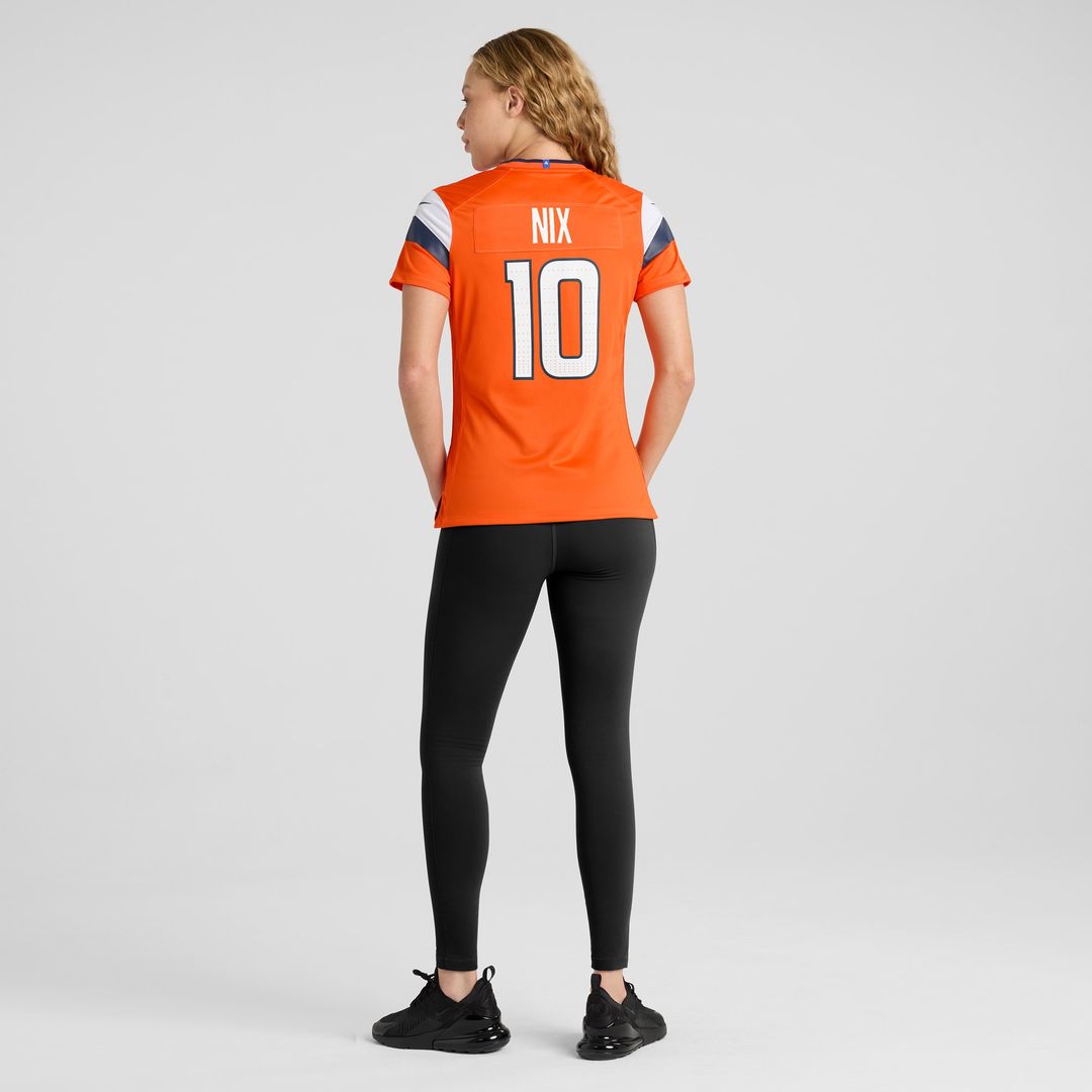 Bo Nix Denver Broncos Women's Game Jersey - Orange