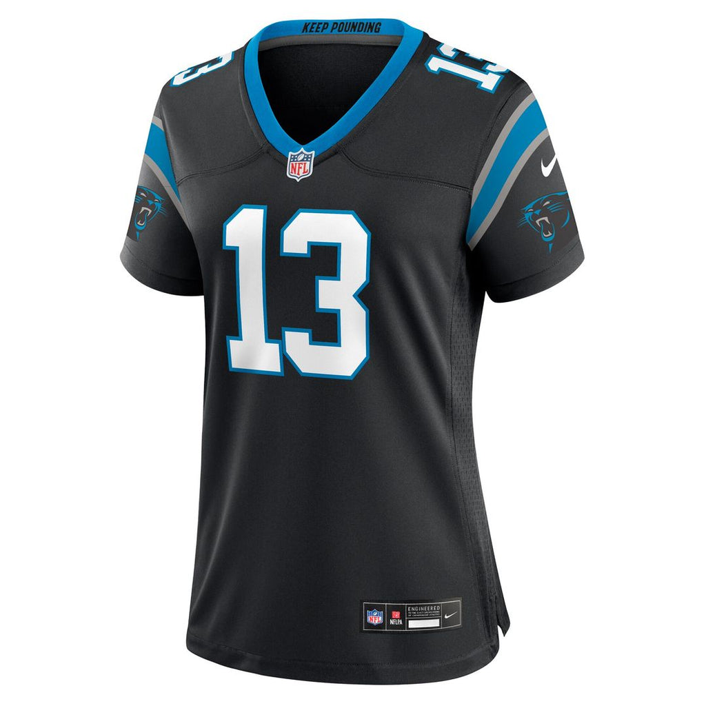 Hunter Renfrow Carolina Panthers Women's Team Game Jersey - Black