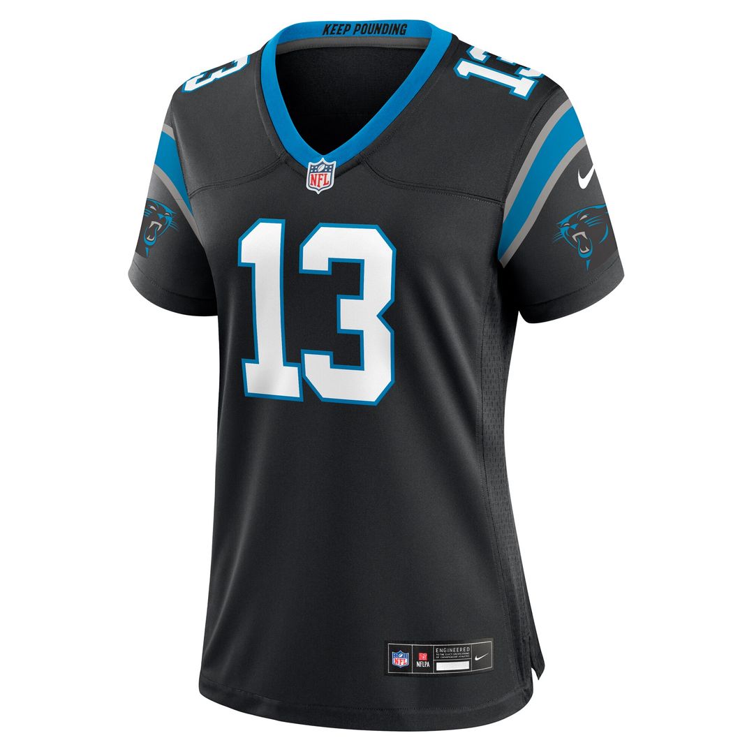Hunter Renfrow Carolina Panthers Women's Team Game Jersey - Black