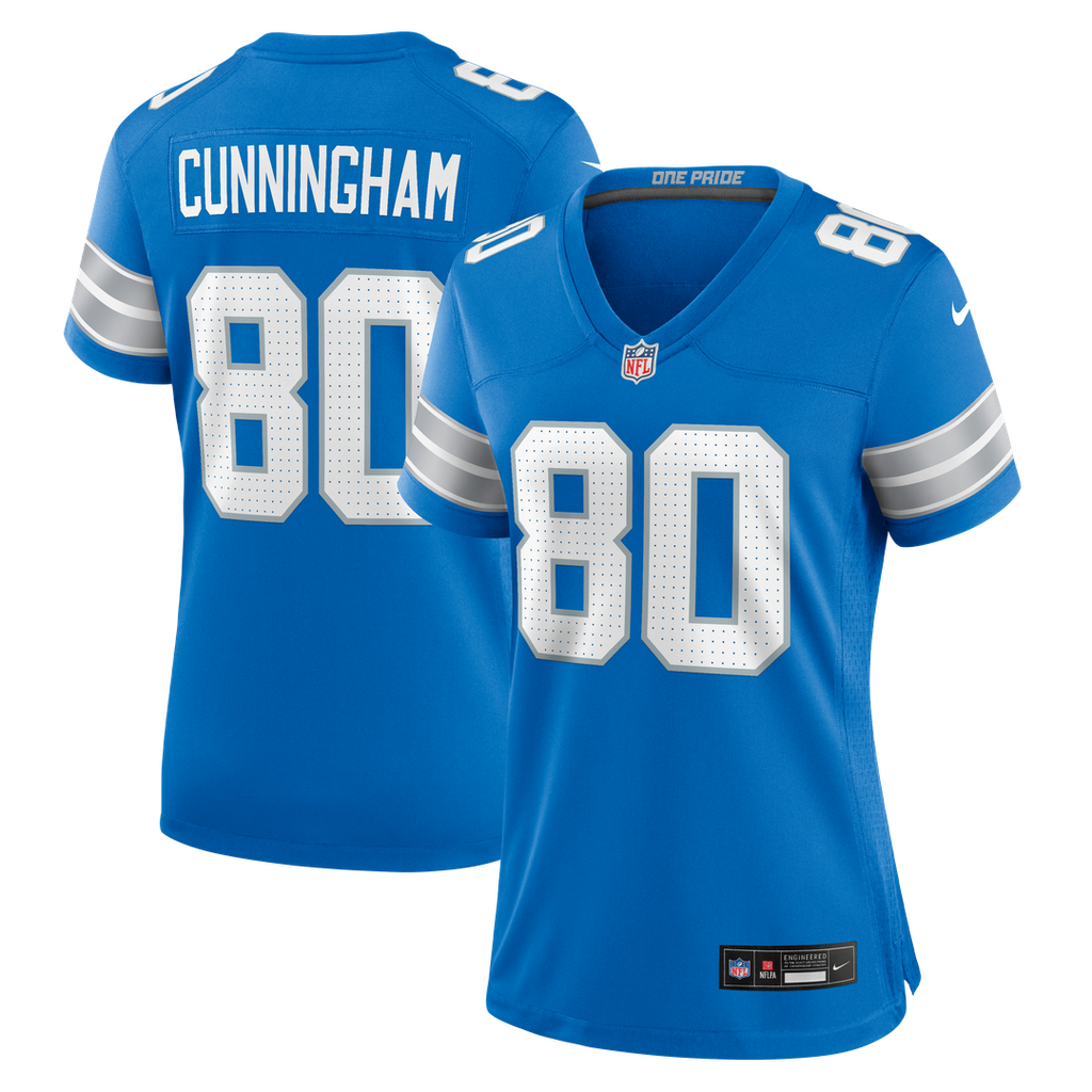Malik Cunningham Detroit Lions Women's Team Game Jersey - Blue