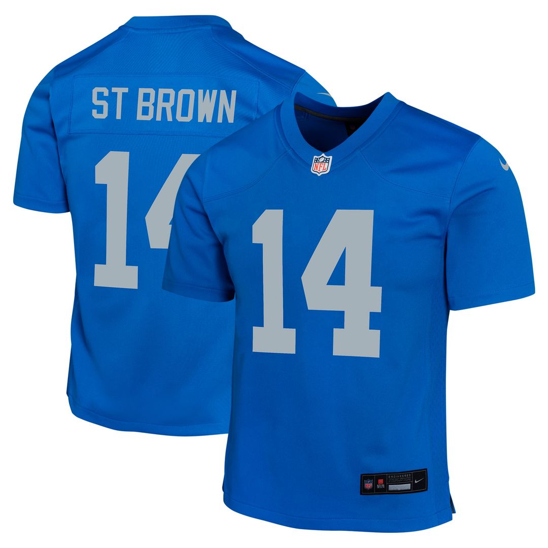 Amon-Ra St. Brown Detroit Lions Youth Game Jersey - Black