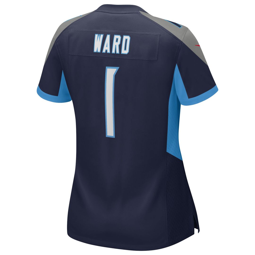 Cameron Ward Tennessee Titans Women's Team Game Jersey - Light Blue