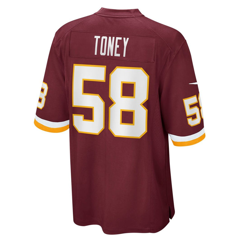 Shaka Toney Washington Football Team Game Jersey - Burgundy