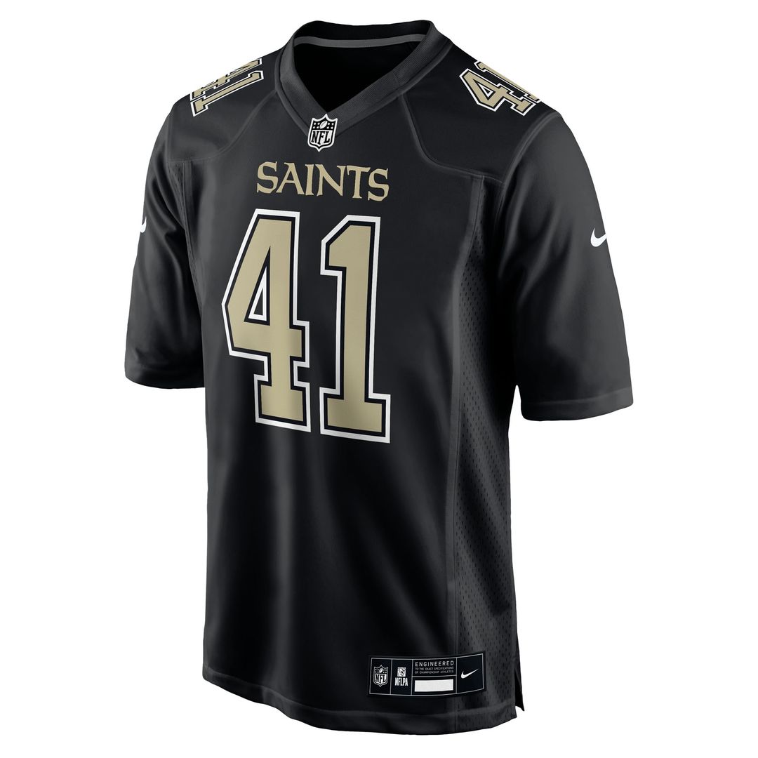 Alvin Kamara New Orleans Saints Fashion Game Jersey - Carbon Black