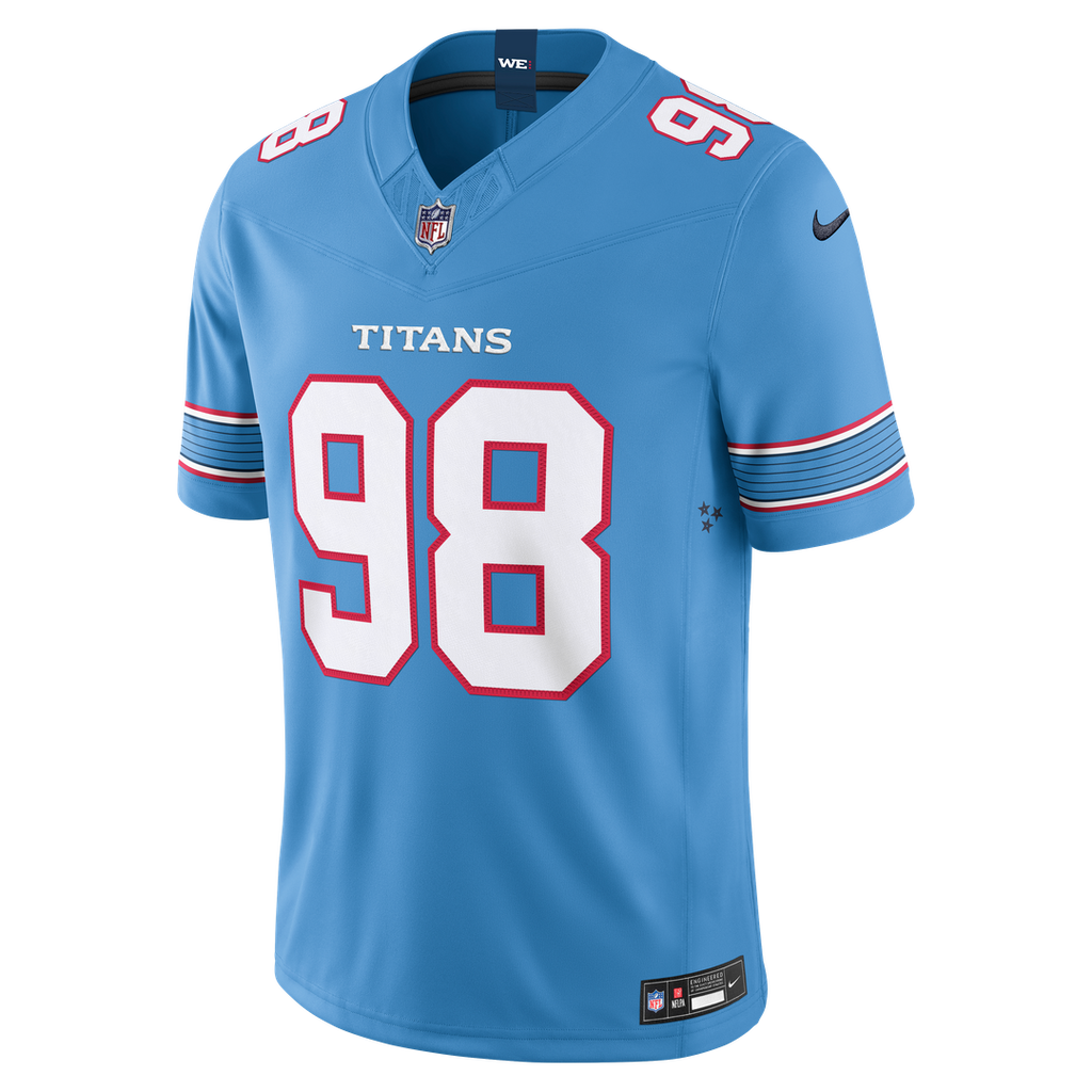 Jeffery Simmons Tennessee Titans Vapor F.U.S.E. Sewn Down Limited Jersey - Light Blue