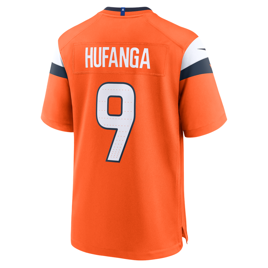 Talanoa Hufanga Denver Broncos Team Game Jersey - Orange