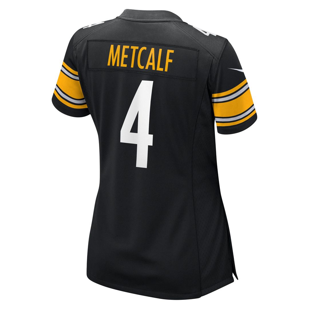 DK Metcalf Pittsburgh Steelers Women's Team Game Jersey - Black