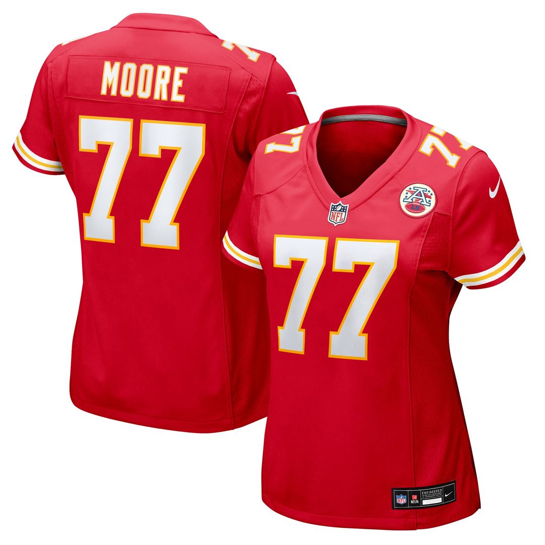 Jaylon Moore Kansas City Chiefs Women's Team Game Jersey - Red