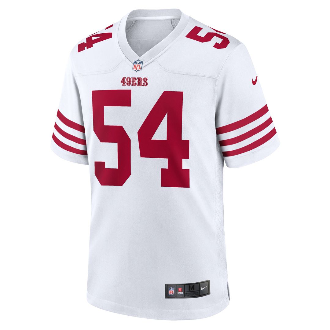 Fred Warner San Francisco 49ers Team Game Player Jersey - White