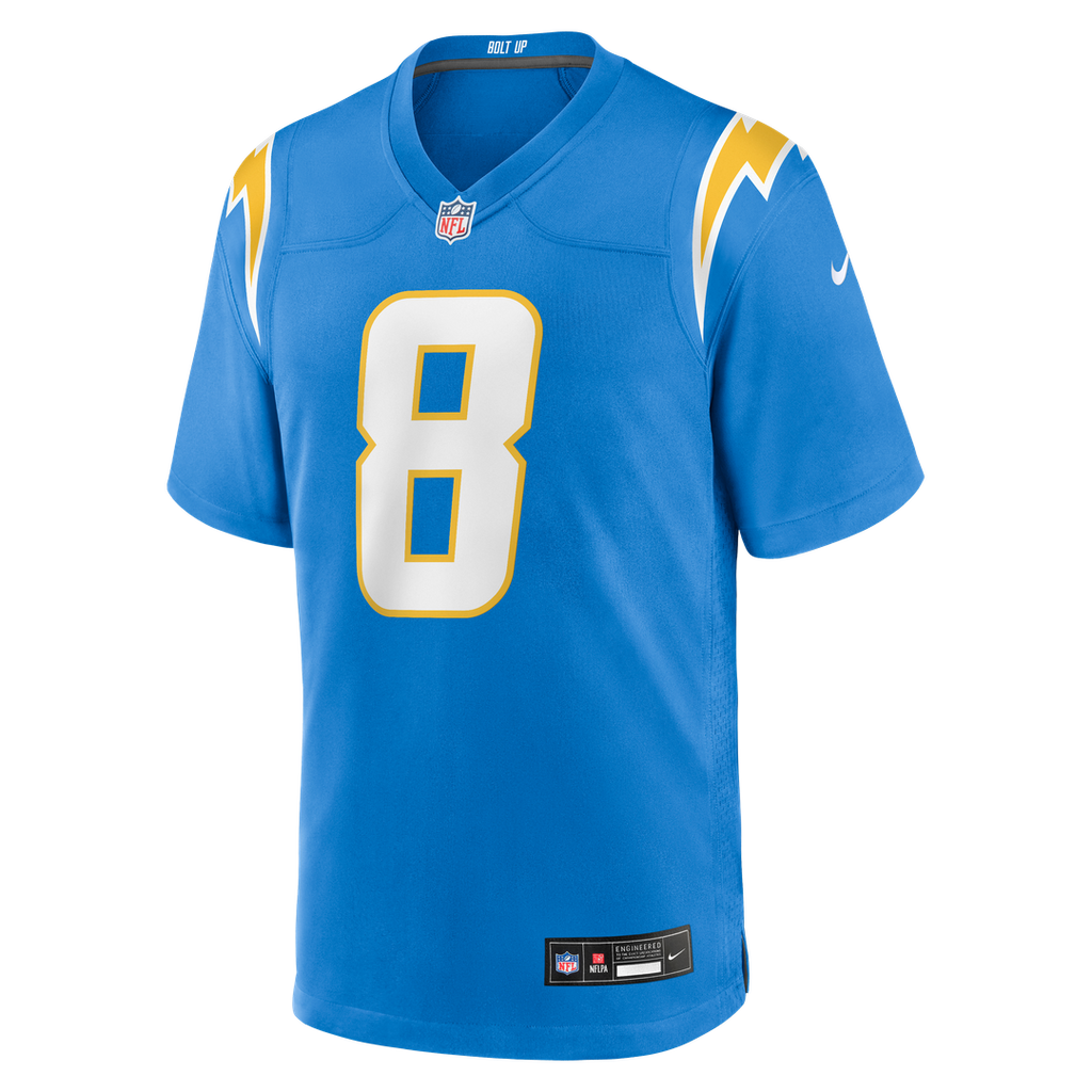 Omarion Hampton Los Angeles Chargers Team Game Jersey - Powder Blue