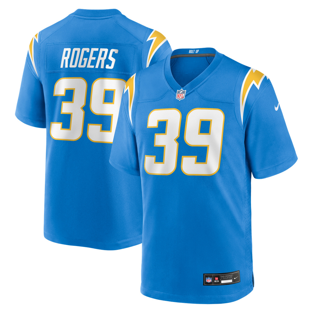 Eric Rogers Los Angeles Chargers Team Game Jersey - Powder Blue