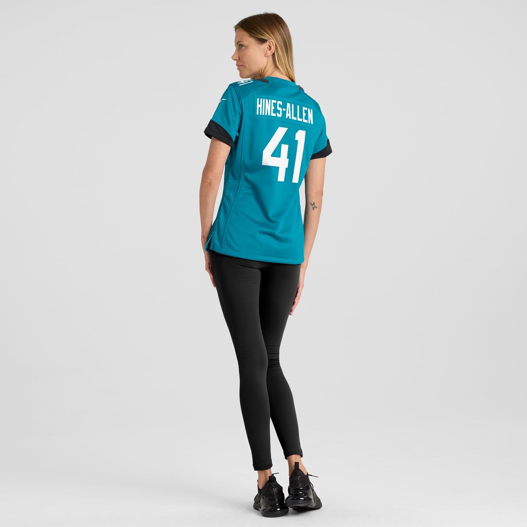Josh Hines-Allen Jacksonville Jaguars Women's Player Game Jersey - Teal
