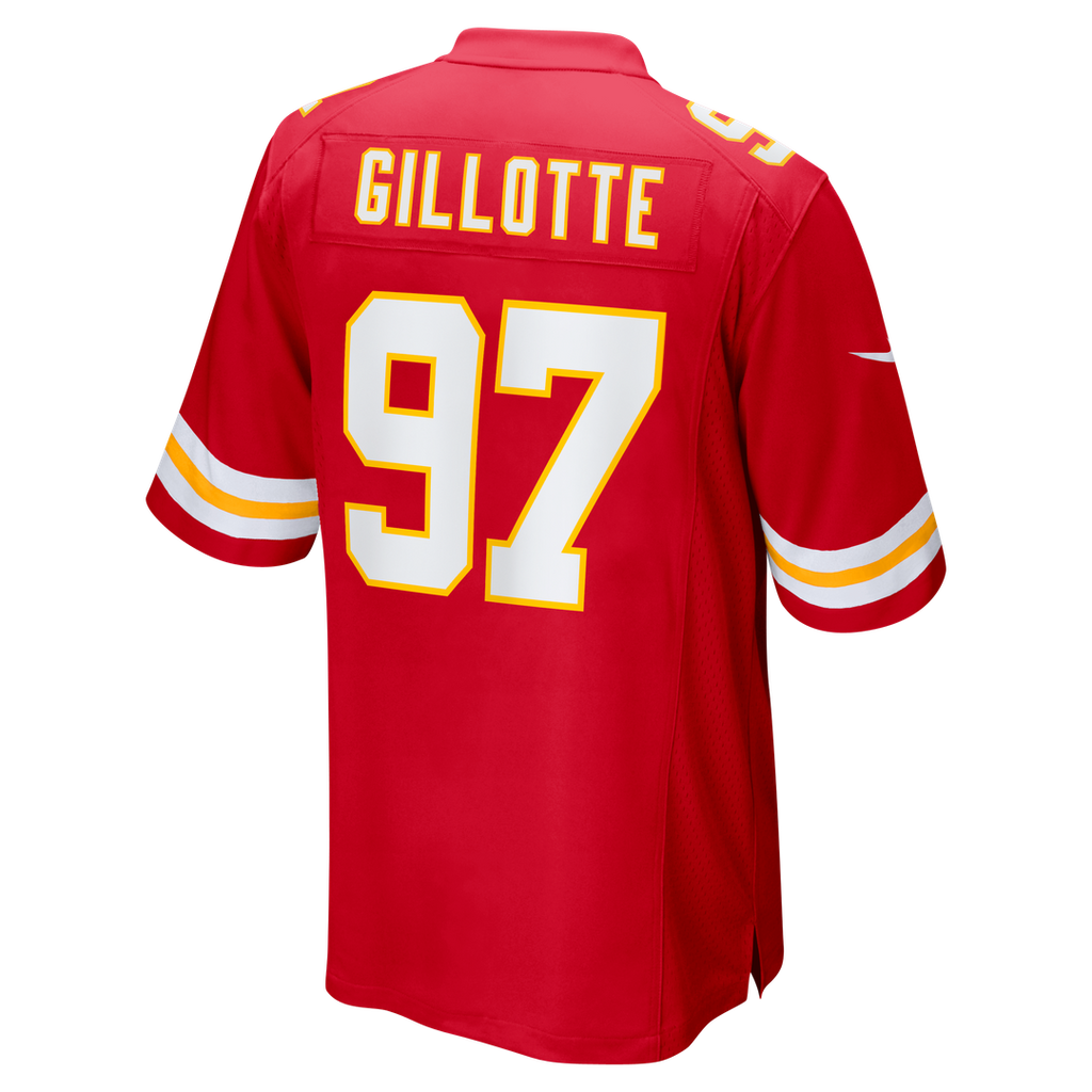 Ashton Gillotte Kansas City Chiefs Team Game Jersey - Red