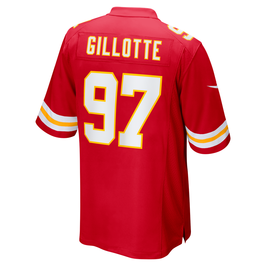 Ashton Gillotte Kansas City Chiefs Team Game Jersey - Red