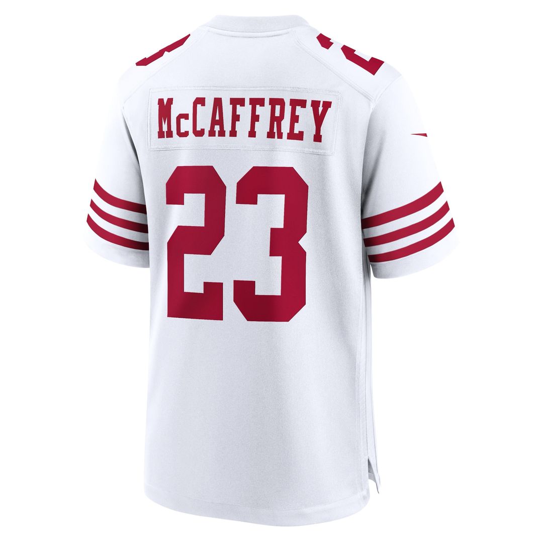 Christian McCaffrey San Francisco 49ers Game Player Jersey - White