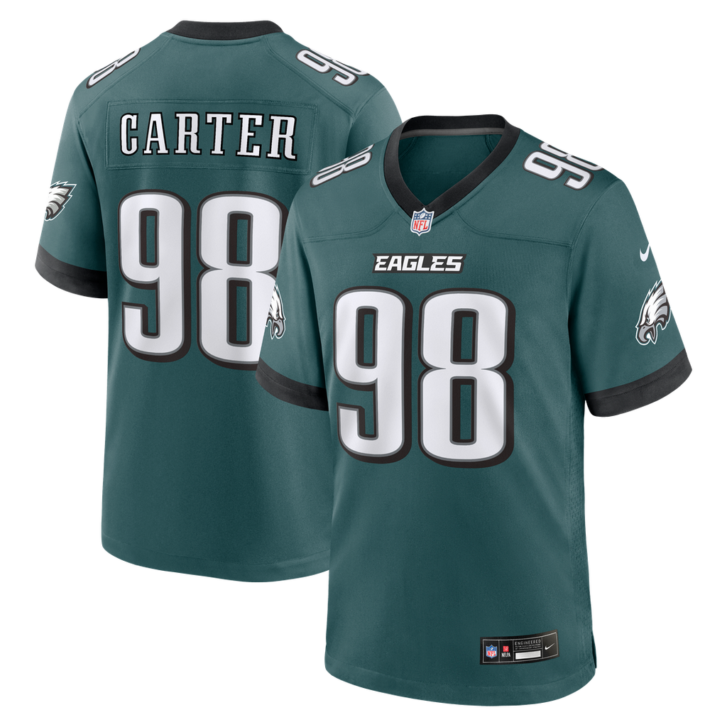 Jalen Carter Philadelphia Eagles Alternate Game Jersey - Kelly Green