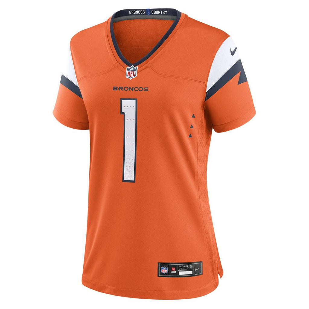 Evan Engram Denver Broncos Women's Team Game Jersey - Orange