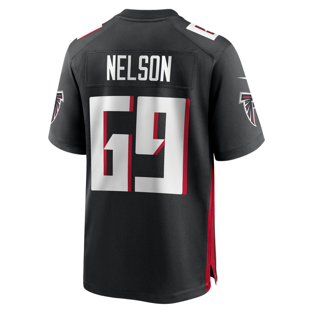Jack Nelson Atlanta Falcons Team Game Jersey - Black