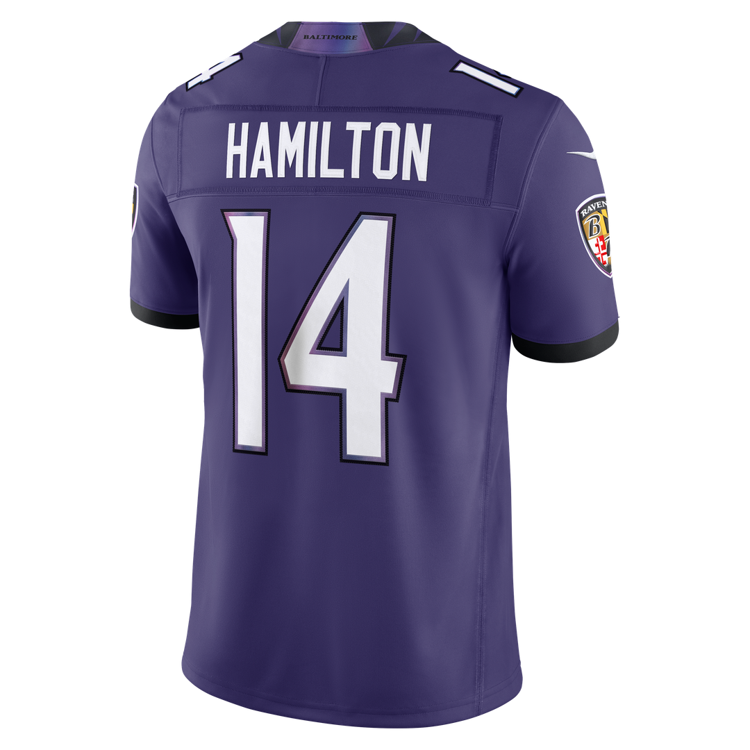 Kyle Hamilton Baltimore Ravens Vapor F.U.S.E. Stitched Limited Jersey - Purple