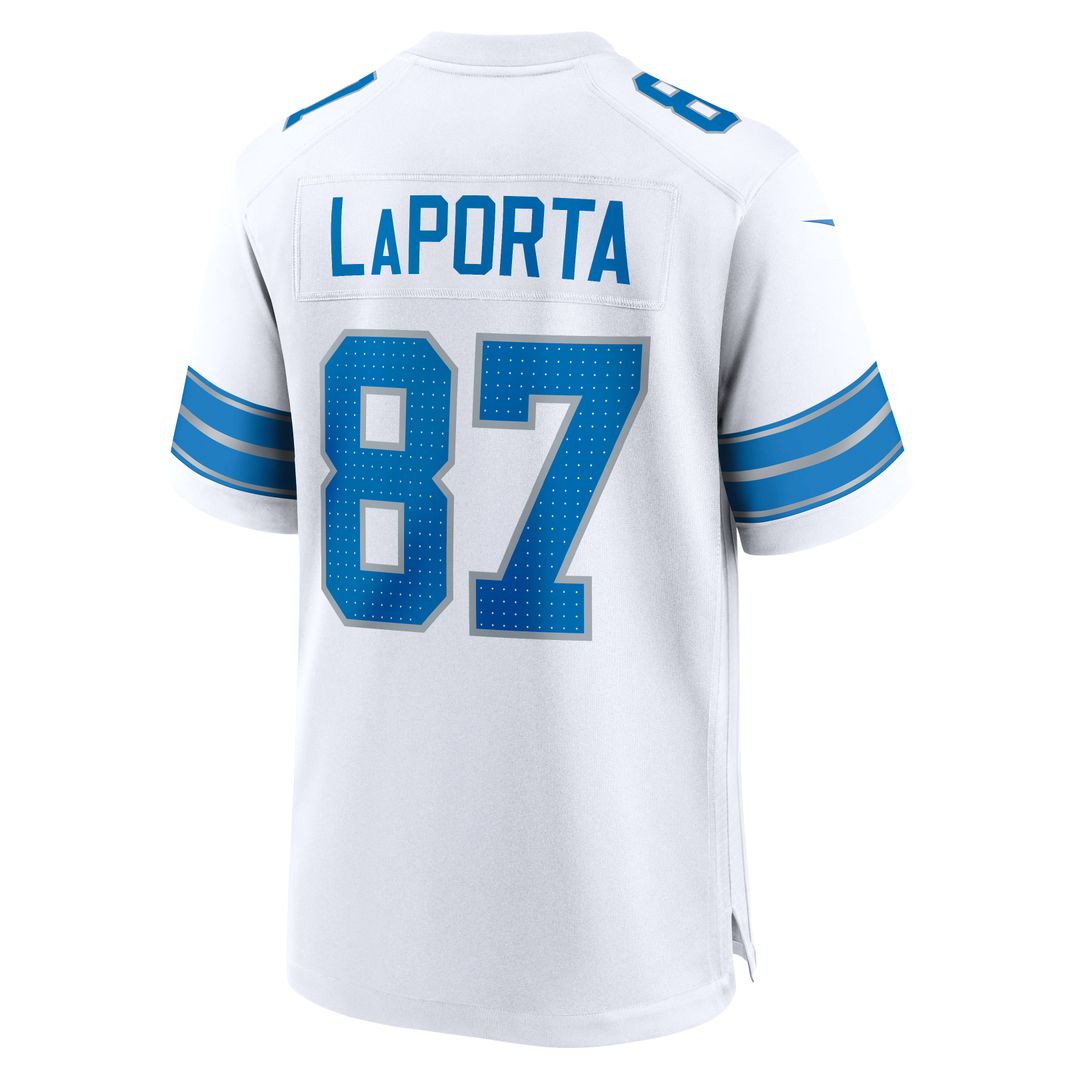 Sam LaPorta Detroit Lions Game Jersey - Blue