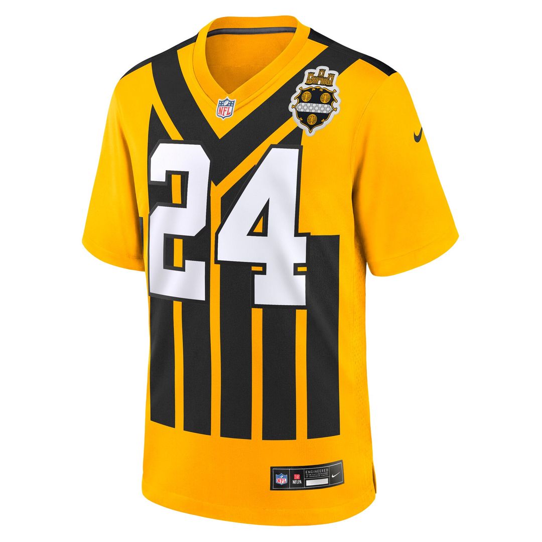 Joey Porter Jr. Pittsburgh Steelers Alternate 1933 Throwback Game Jersey - Gold