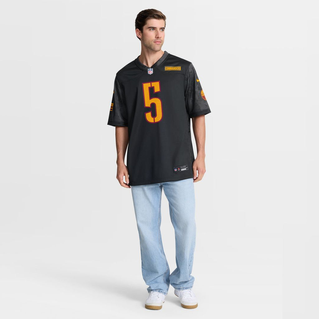 Jayden Daniels Washington Commanders Alternate Game Player Jersey - Black