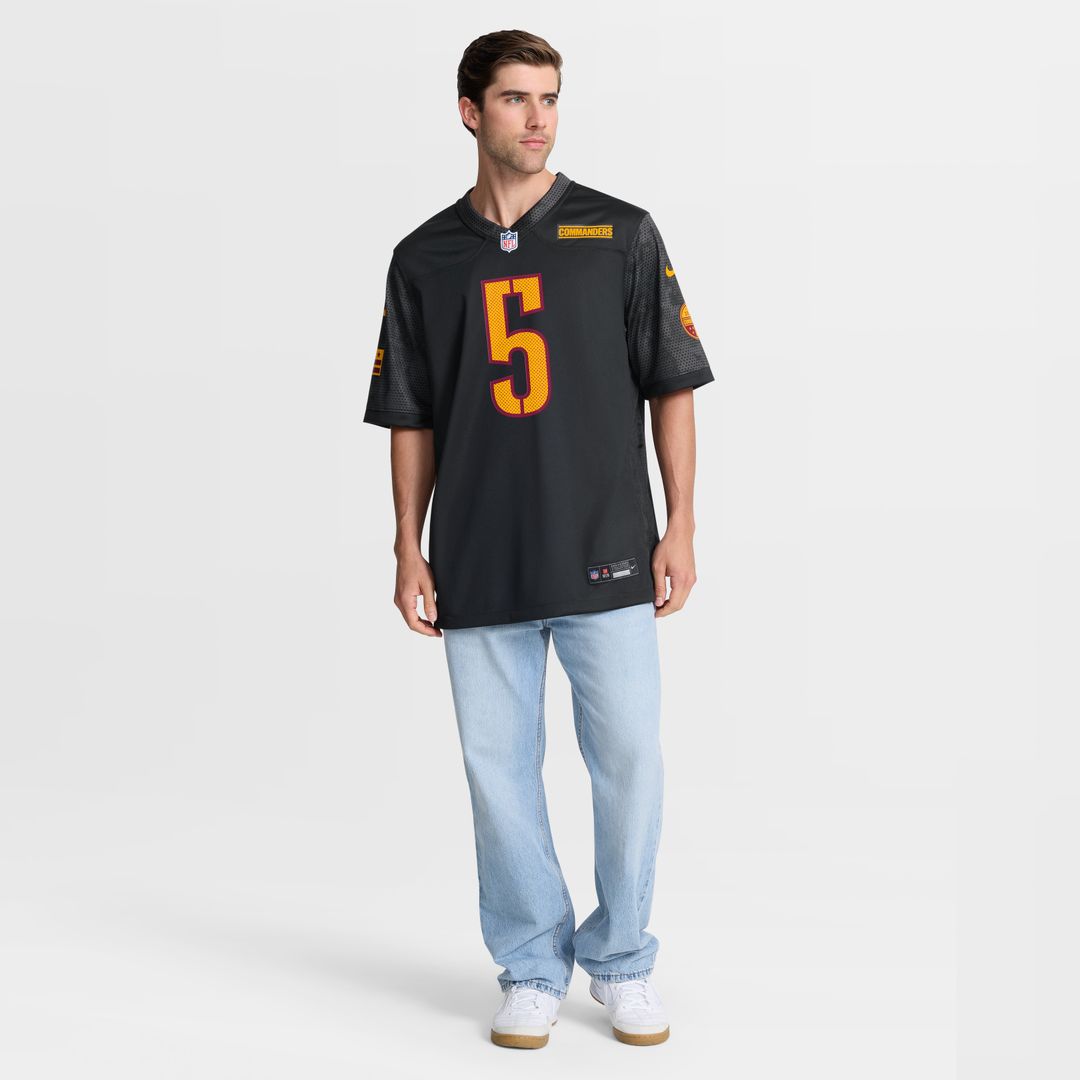 Jayden Daniels Washington Commanders Alternate Game Player Jersey - Black