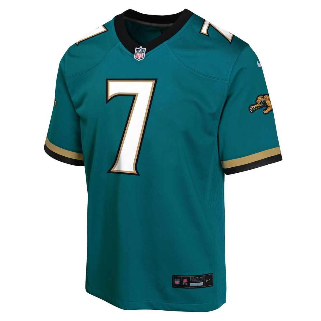 Brian Thomas Jr. Jacksonville Jaguars Youth Alternate 2 Prowler Throwback Game Jersey - Teal