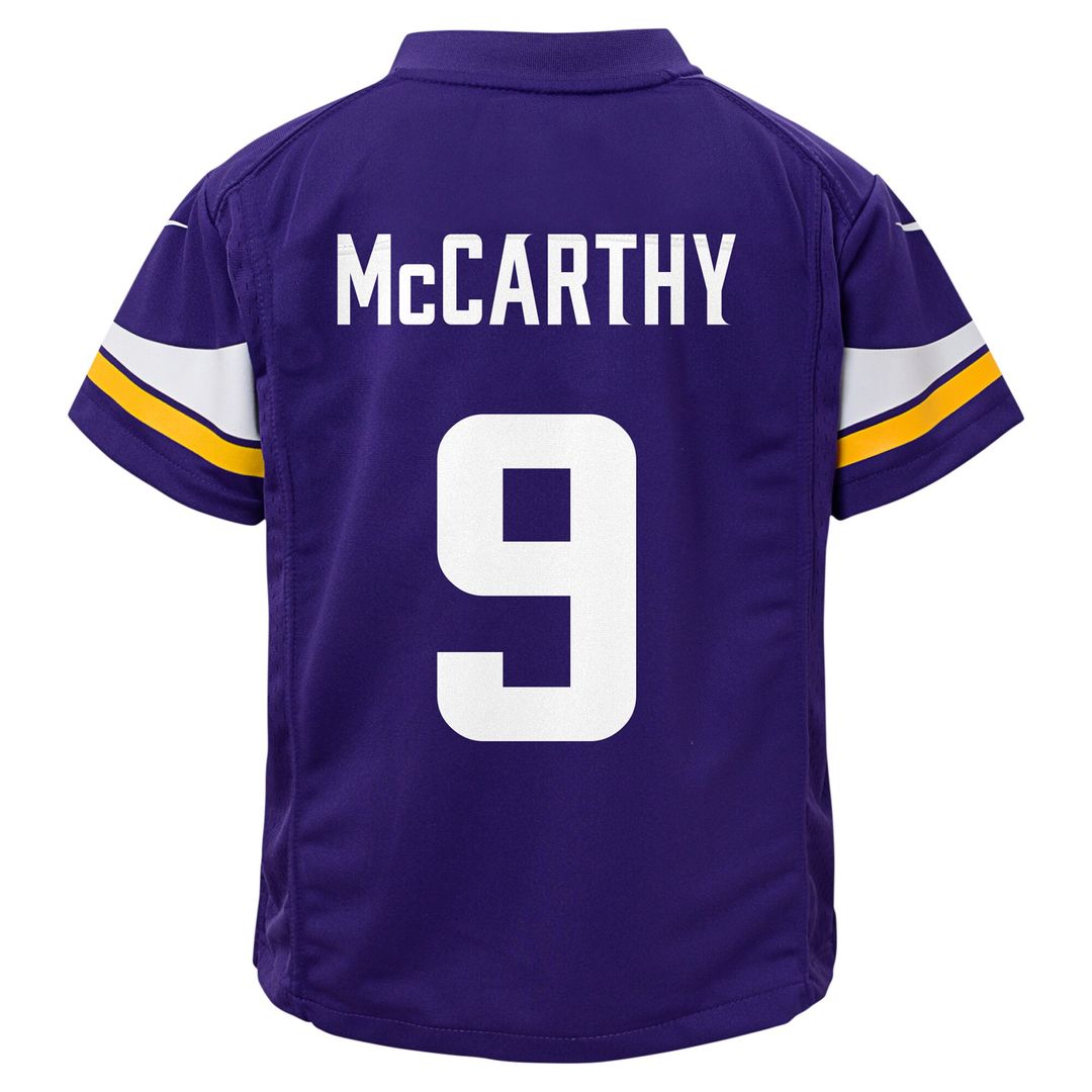 J.J. McCarthy Minnesota Vikings Toddler Game Jersey - Purple