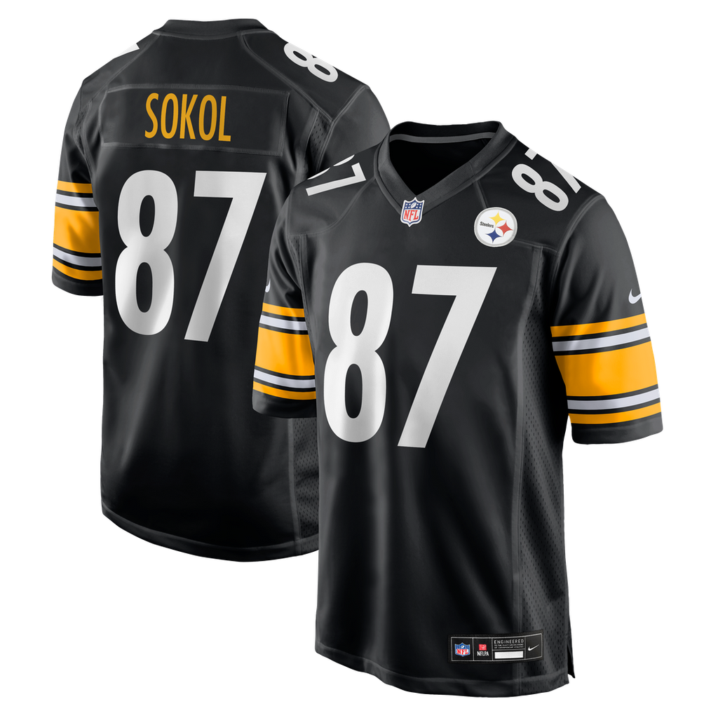 Matt Sokol Pittsburgh Steelers Nike Team Game Jersey -  Black