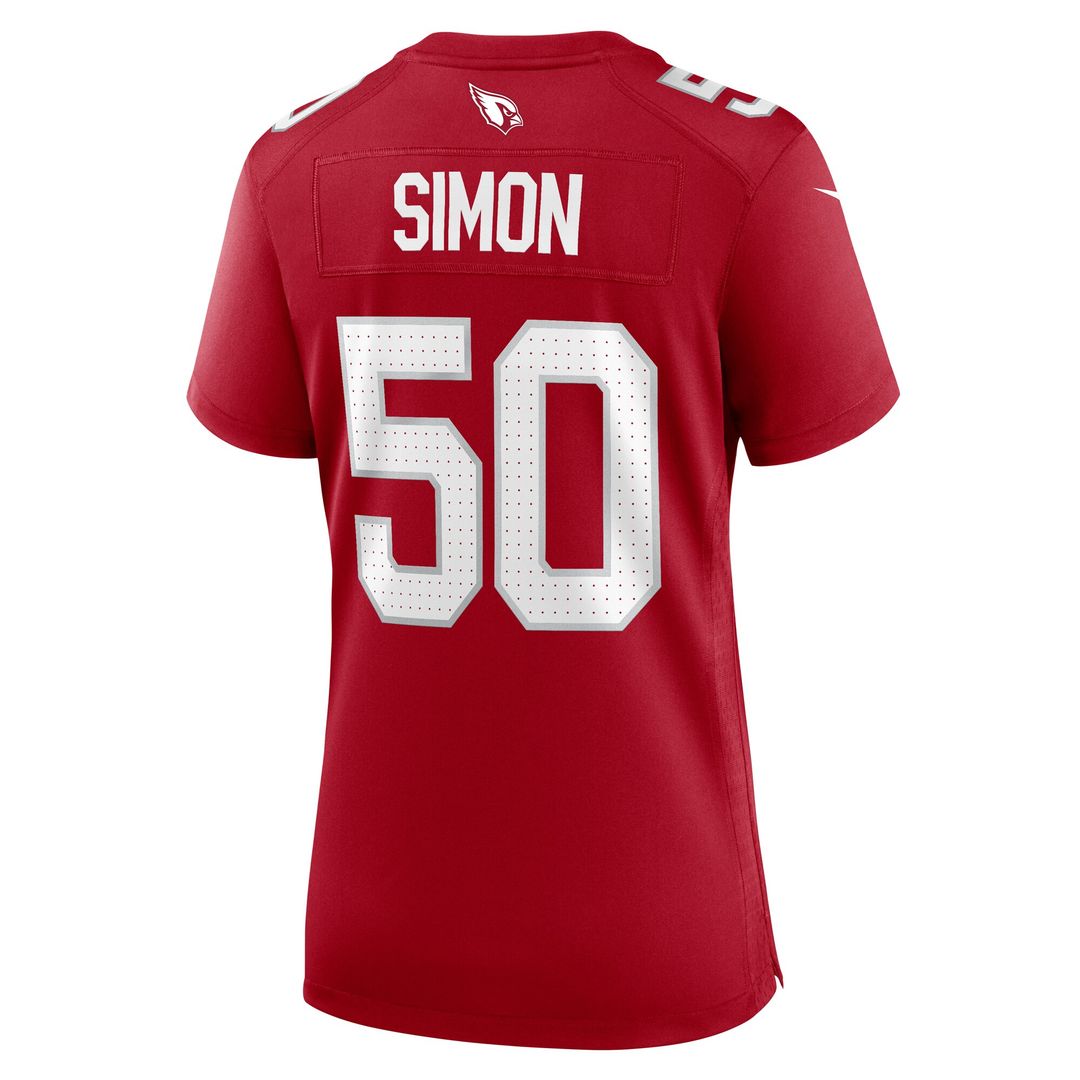 Cody Simon Arizona Cardinals Women's Team Game Jersey - Cardinal